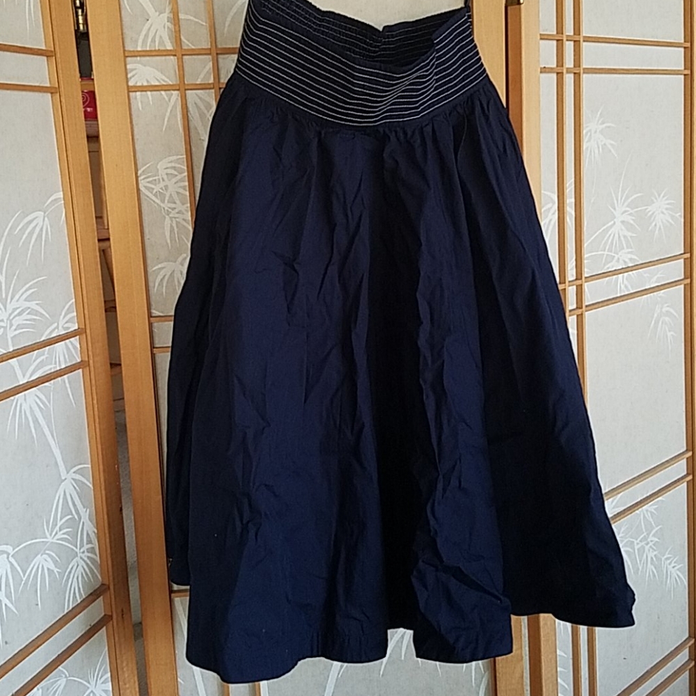 Full navy blue skirt